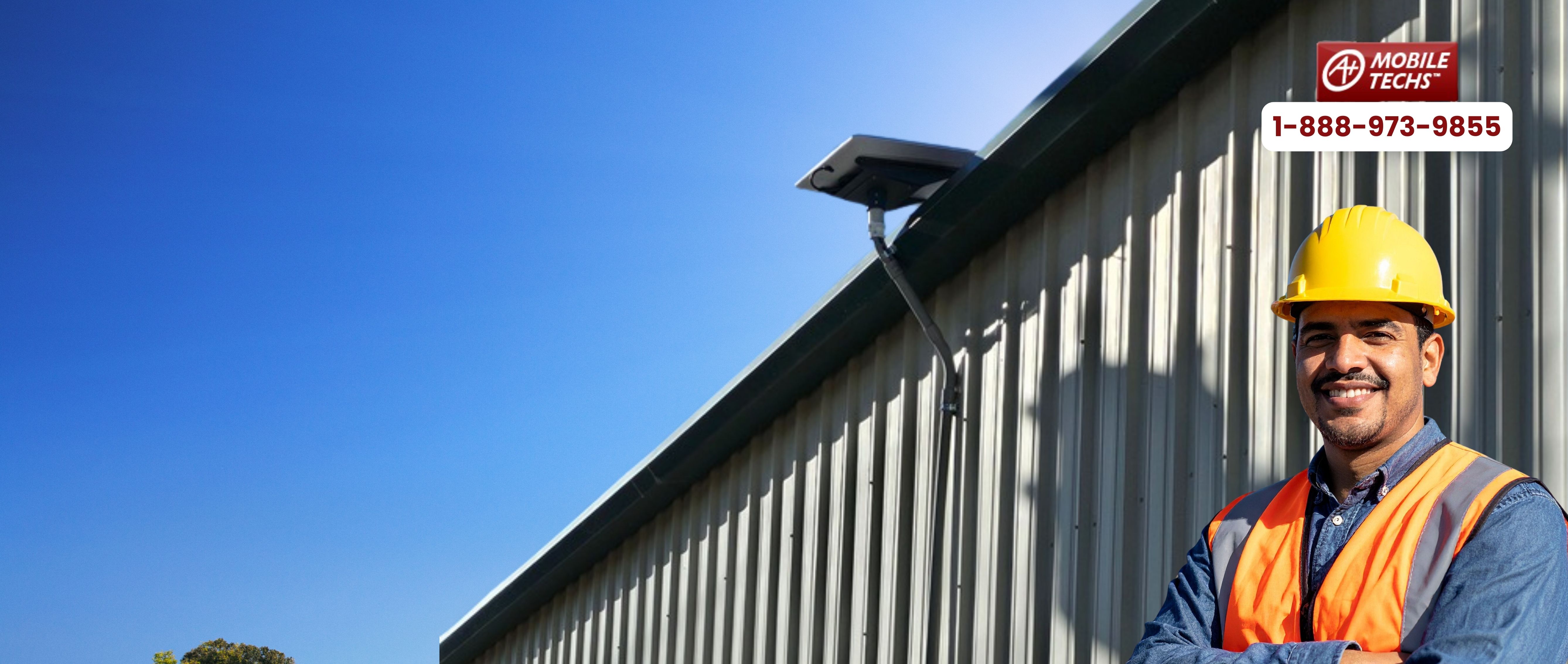 Starlink installation services - short wall mount installation